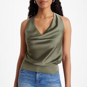 Express - Halter Cowl Neck Top